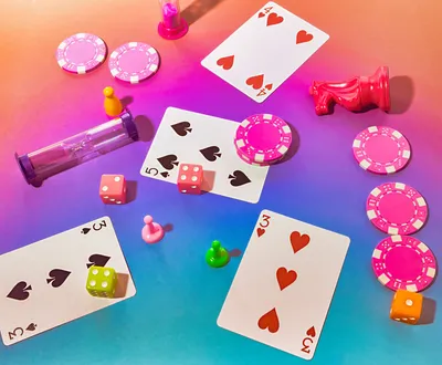 Playful Card Game Scene