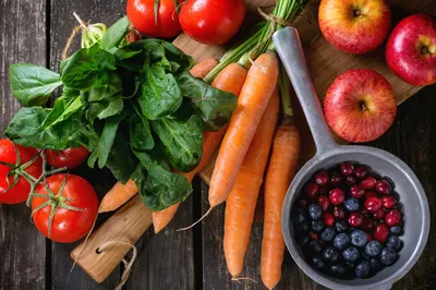 Colorful Veggie Display