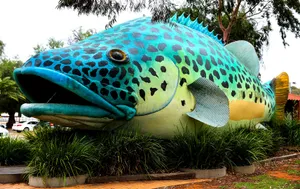 Giant Fish Display in Park