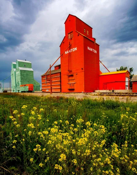 A red barn