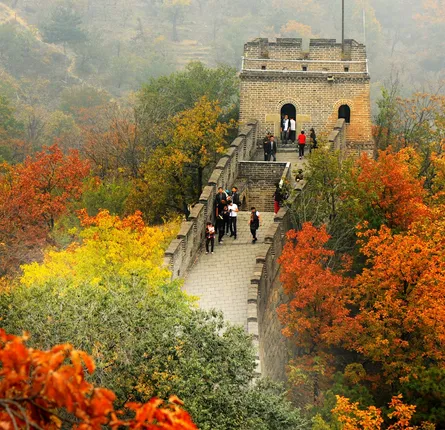 Aerial view of chinese landmark