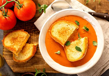 French toast in gravy on plate