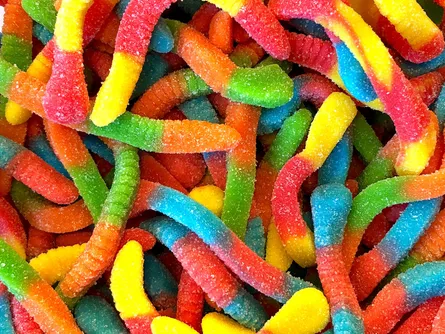 Rainbow candy arrangement