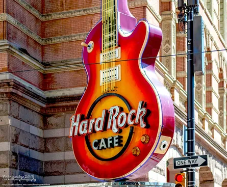 HARD ROCK CAFE GUITAR SIGN