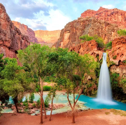 Stunning red rock canyon