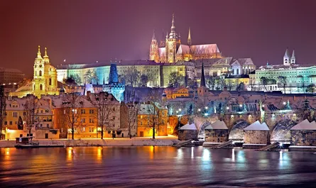 Beautiful city lights night
