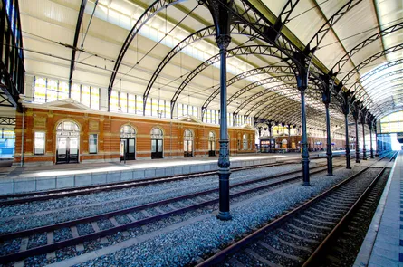 Empty train station