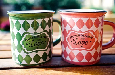 Matching Mugs with Love Themes