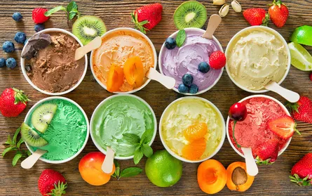 Colorful dip station