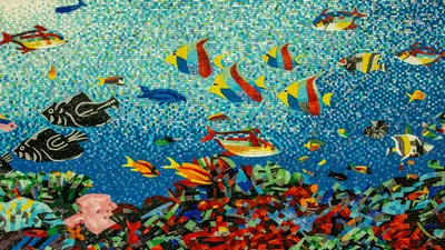Colorful underwater scene