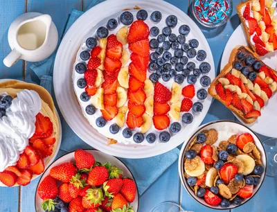 American Flag Cake Showcase