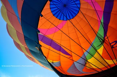 Colorful hot air balloon