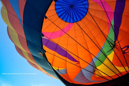 Colorful hot air balloon