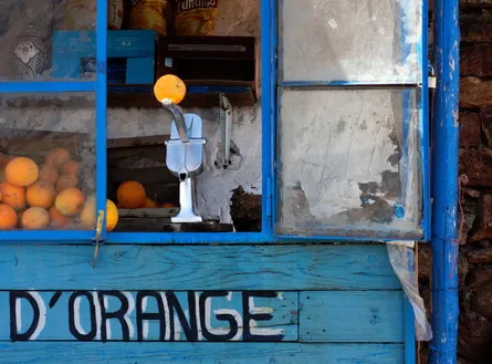 Orange juice stand