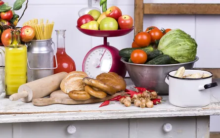 A variety of fresh food