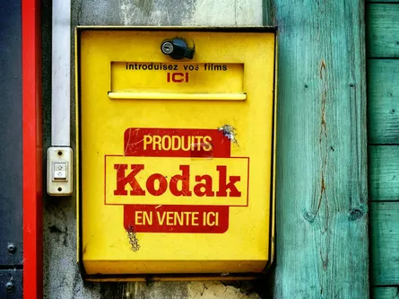 Yellow Kodak Mailbox