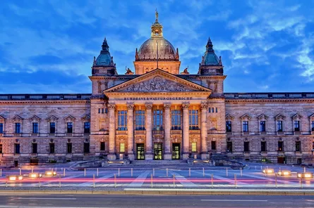 Large building at night