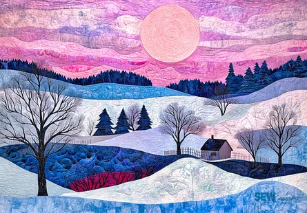 Lavender haze quilt 78 31