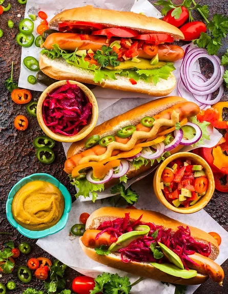 Colorful Hot Dogs
