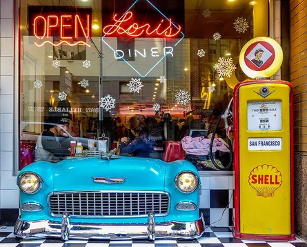 Restaurant sign for diner