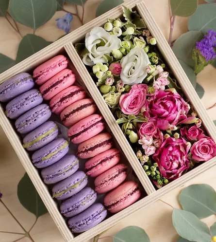 Pastel pink macarons