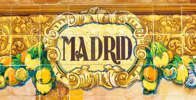 "Art Deco Madrid Sign"