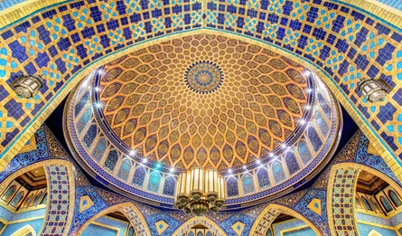 Beautiful blue ceiling