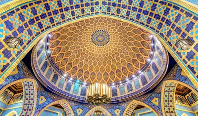Beautiful blue ceiling