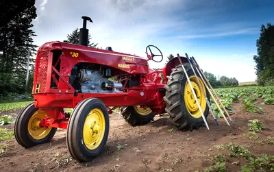 Red Tractor Display