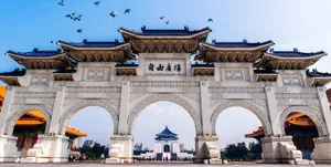 Stone bridge with gate