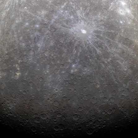 Moon's surface visible