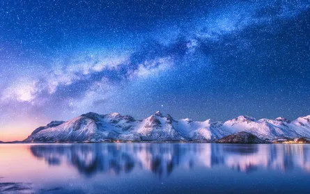 Starry night sky