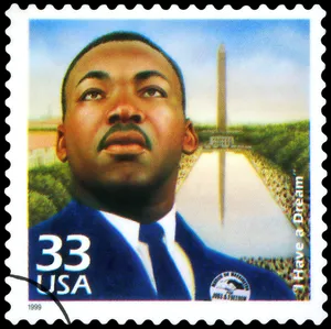 Martin luther king usa postage stamp