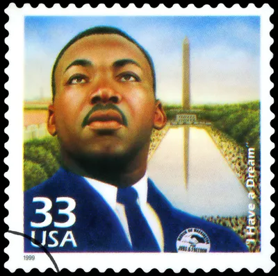 Martin luther king usa postage stamp