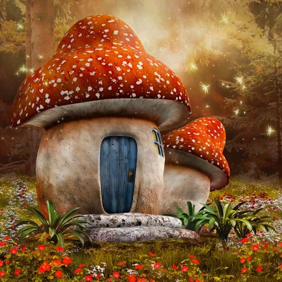 Enchanted Mushroom Houses
