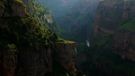Sunlight on canyon walls