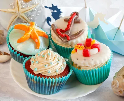 Cupcakes with decorations