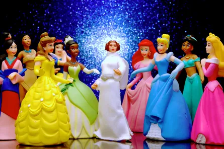 Colorful plastic dolls