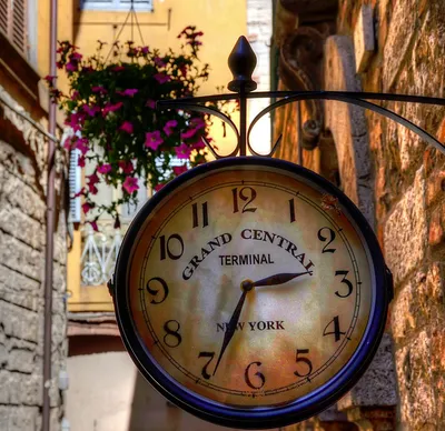 Old Clock in City