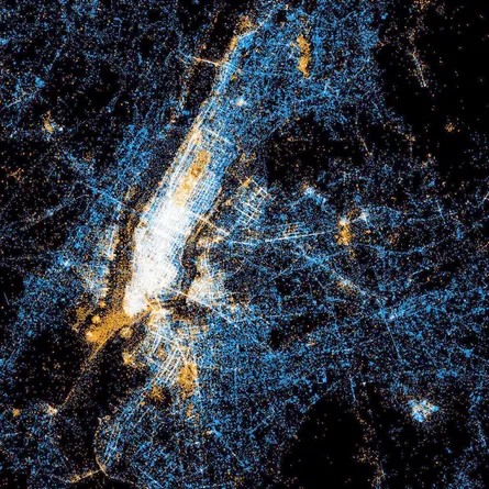 City satellite view