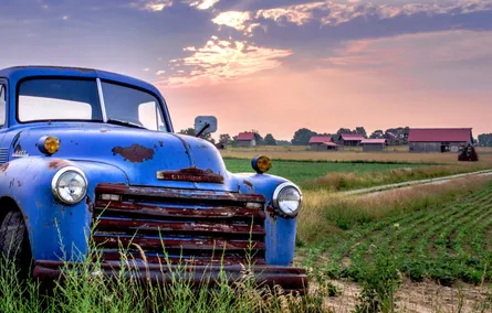 Rusty Truck Sunset