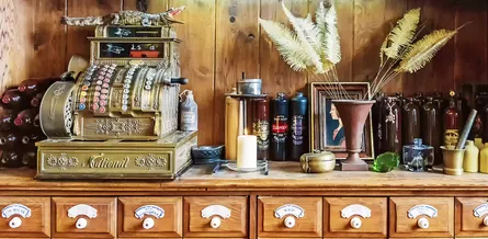 Coin operated machine, coffee shop