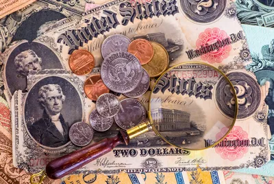 Vintage Coins and Paper Money