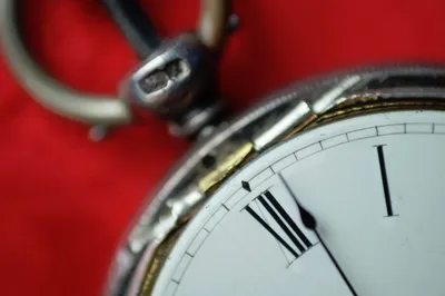 Clock next to key chain