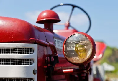 Red Truck on display
