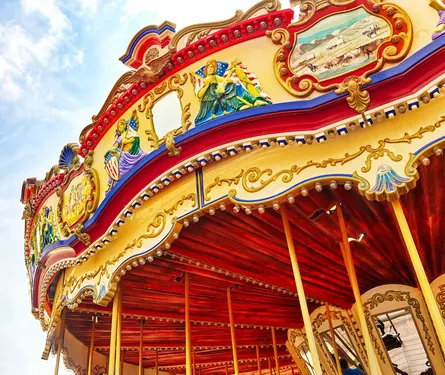 Large colorful carousel