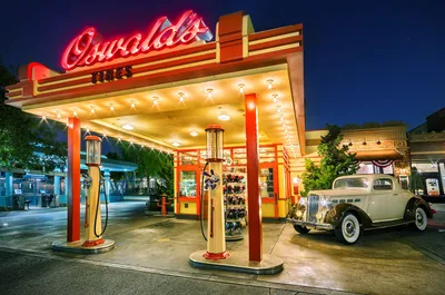 "Vintage Gas Station"
