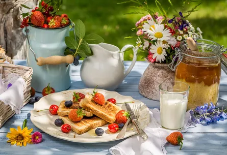 "Country Breakfast Scene"