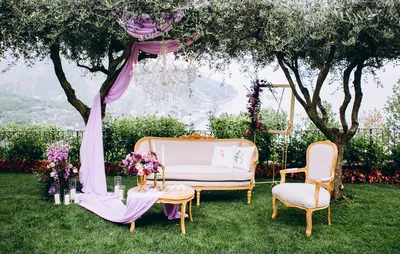 Romantic Garden Wedding Setup
