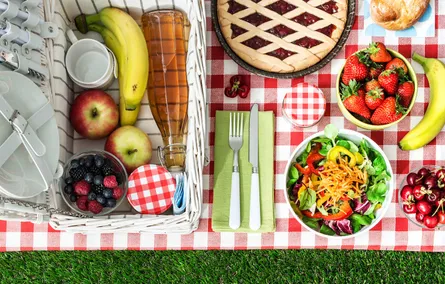 Food on table